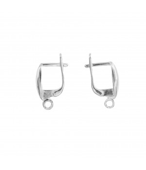 Silver clasp for earrings