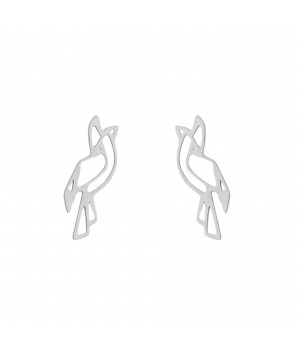 Silver celebrity earrings -...