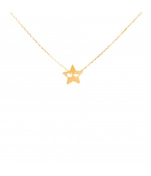 Silver gold plated necklace for STARS