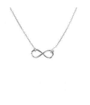 Infinity silver celebrity necklace