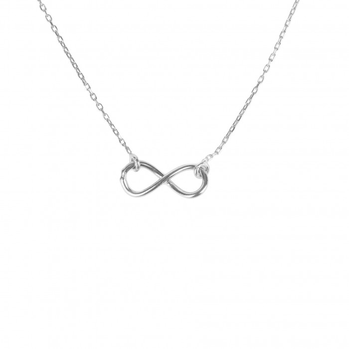 Infinity silver celebrity necklace