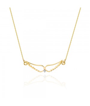 Gold celebrity necklace -...