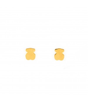 Małe kolczyki stalowe Karmisie w złotym kolorze