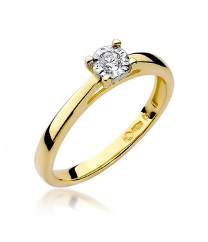 Złoty pierścionek klasyczny...